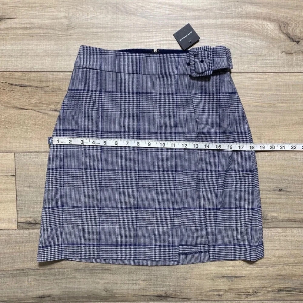 Club Monaco Women's Lined Wrap Mini Skirt Size 0 Gray A-Line Fit‎